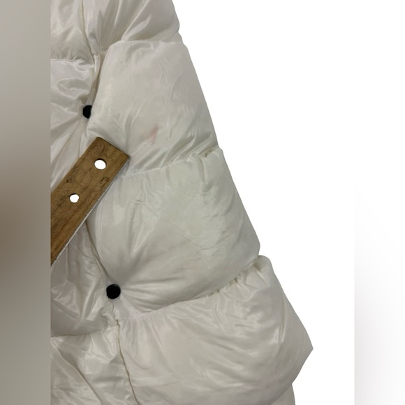 Curations Caravan White Packable Puffer Cape Jacket XS Hooded - Picture 12 of 12